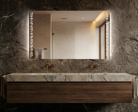 Espelho LED a pilhas L38