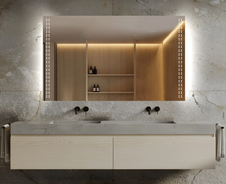 Espelho LED a pilhas L55