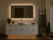 Espelho com iluminação LED para casa de banho 120x70cm com luz LED fria de 7000K, luz quente de 3000K ou luz neutra de 4500K