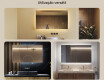 Espelho com iluminação LED para casa de banho 120x70cm com luz LED fria de 7000K, luz quente de 3000K ou luz neutra de 4500K #2