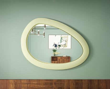 Espelho LED assimétrico com moldura em MDF L310 #4