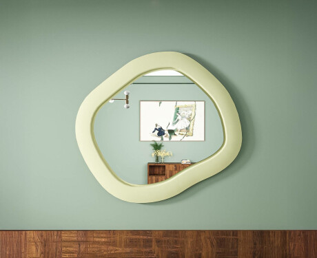Espelho LED de designer com MDF em formato geométrico L309 #4
