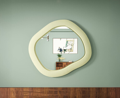Espelho LED de designer com MDF em formato geométrico L309 #7