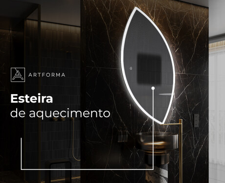 Espelho de Banheiro com LED em Formato Irregular L222 #8