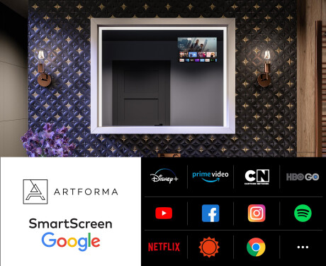 Espelho Led Com Moldura WoodenFrame #4