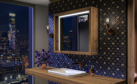 Foto: Azulejo, Pintura e Espelho com Luz LED - Casa de Banho de Transforma  #48876 - Habitissimo