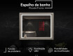 Espelho de casa de banho LED com moldura WoodenFrame na cor Carvalho Oslo #3