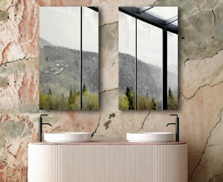 Espelho retangular vertical L198 #6