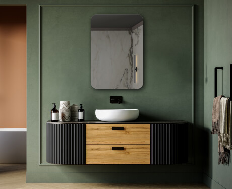 Espelho arredondados vertical L200