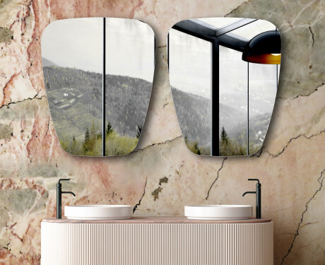 Espelho irregular vertical L213 #6