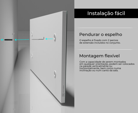 Espelho retangular com moldura L197 #6