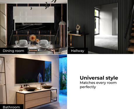 Espelho retangular com moldura L197 #8