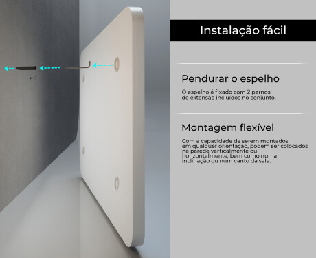 Espelho arredondados com moldura L199 #5