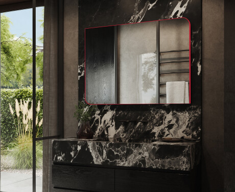 Espelho arredondados com moldura L201