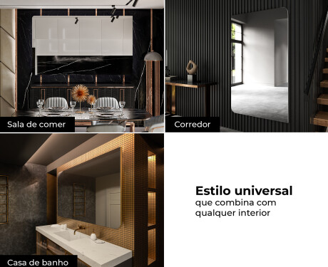 Espelho arredondados com moldura L201 #7