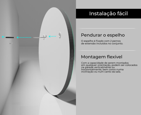 Espelho redondos com moldura L203 #5