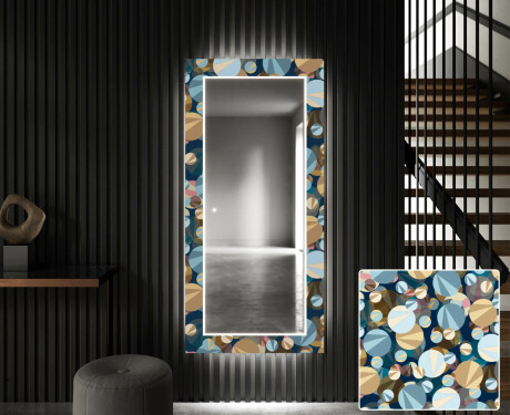 Rectangulares Espelho Decorativo Com Iluminação Para O Corredor - Ball