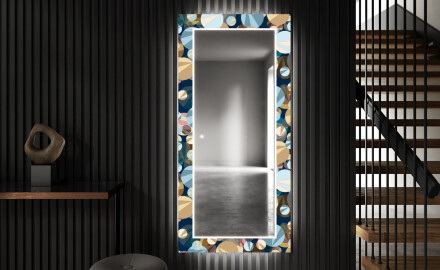 Rectangulares Espelho Decorativo Com Iluminação Para O Corredor - Ball