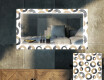 Rectangulares Espelho Decorativo Com Iluminação Para A Sala - Donuts