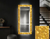 Rectangulares Espelho Decorativo Com Iluminação Para O Corredor - Gold Triangles