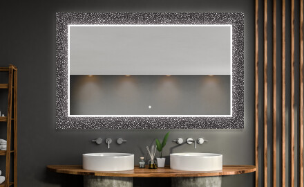 Espelho Decorativo Com Iluminação Para O Quarto De Banho - Dotts