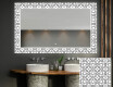 Espelho Decorativo Com Iluminação Para O Quarto De Banho - Industrial #1