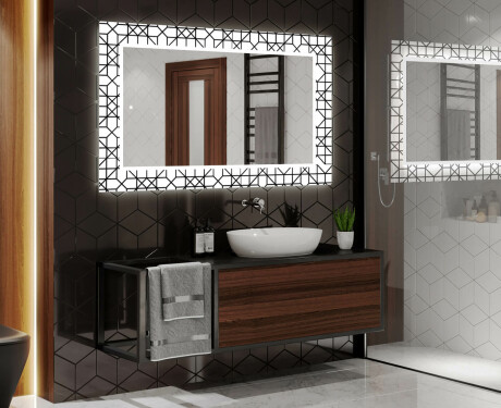 Espelho Decorativo Com Iluminação Para O Quarto De Banho - Industrial #2