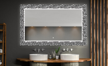 Espelho Decorativo Com Iluminação Para O Quarto De Banho - Letters
