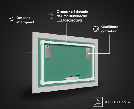 Espelho Decorativo Com Iluminação Para O Quarto De Banho - Triangless #3