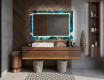 Espelho Decorativo Com Iluminação Para O Quarto De Banho - Tropical #12