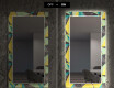 Rectangulares Espelho Decorativo Com Iluminação Para O Comedor - Abstract Geometric #7
