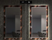 Rectangulares Espelho Decorativo Com Iluminação Para A Sala - Dandelion #7