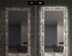 Rectangulares Espelho Decorativo Com Iluminação Para A Sala - Black and white jungle #7