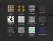 Rectangulares Espelho Decorativo Com Iluminação Para O Corredor - Gold Triangles #10