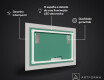 Rectangulares Espelho Decorativo Com Iluminação Para O Comedor - Round Stamp #3