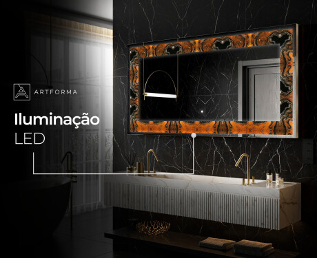 Espelho Decorativo Com Iluminação LED - Mosaic Dreams #8