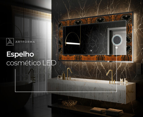 Espelho Decorativo Com Iluminação LED - Mosaic Dreams #8