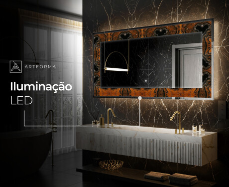 Espelho Decorativo Com Iluminação LED - Mosaic Dreams #9