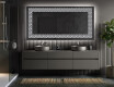 Espelho Decorativo Com Iluminação LED - Geometric Symphony #5