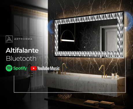 Espelho Decorativo Com Iluminação LED - Vintage Vibes #7