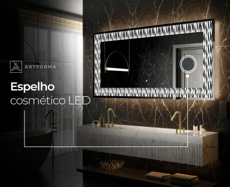 Espelho Decorativo Com Iluminação LED - Vintage Vibes #8