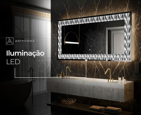 Espelho Decorativo Com Iluminação LED - Vintage Vibes #9