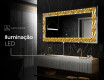Espelho Decorativo Com Iluminação LED - Midnight Mirage #8