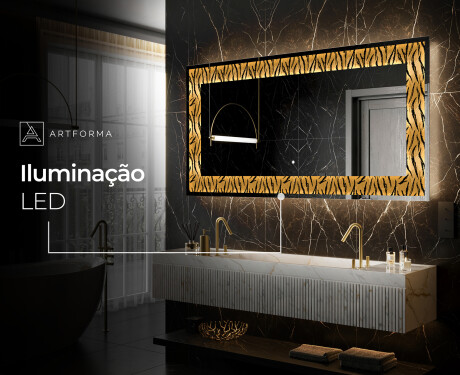 Espelho Decorativo Com Iluminação LED - Midnight Mirage #9