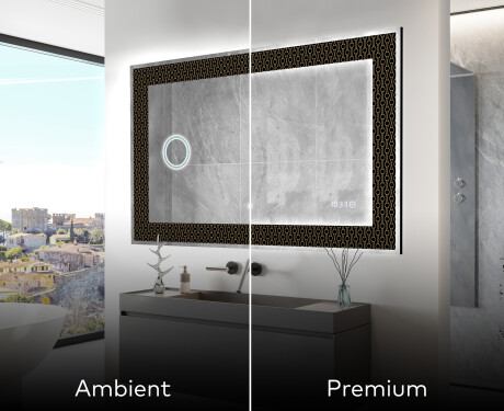 Espelho Decorativo Com Iluminação LED - Nordic Charm