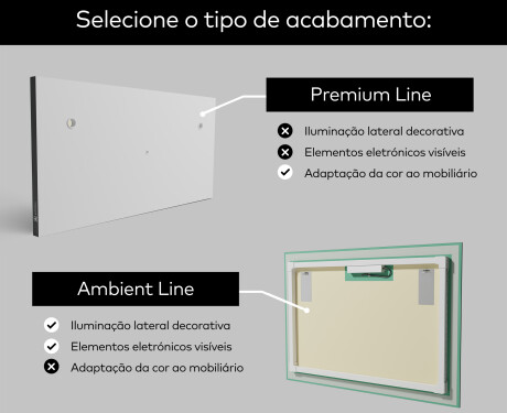Espelho Decorativo Com Iluminação LED - Nordic Charm #2