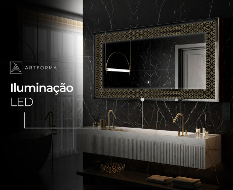 Espelho Decorativo Com Iluminação LED - Nordic Charm #8