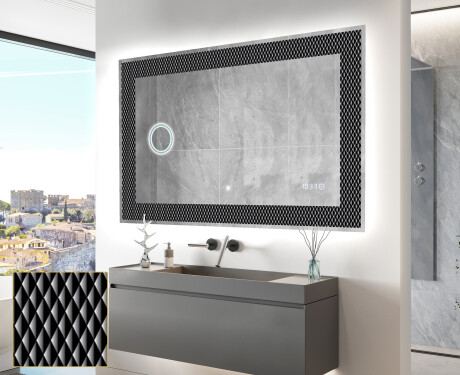 Espelho Decorativo Com Iluminação LED - Modern Masterpiece