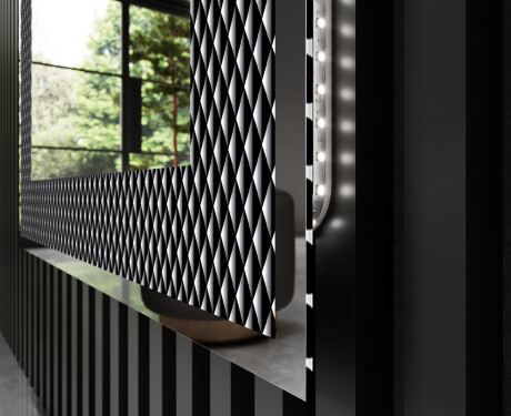 Espelho Decorativo Com Iluminação LED - Modern Masterpiece #3