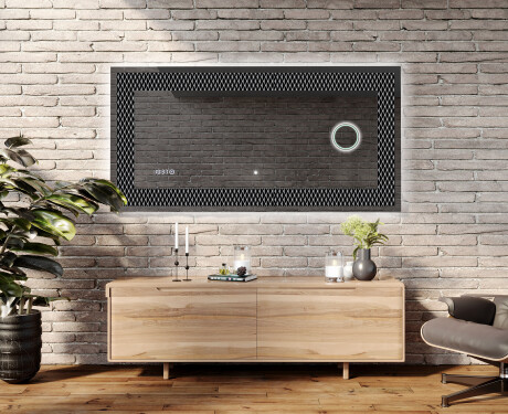 Espelho Decorativo Com Iluminação LED - Modern Masterpiece #5